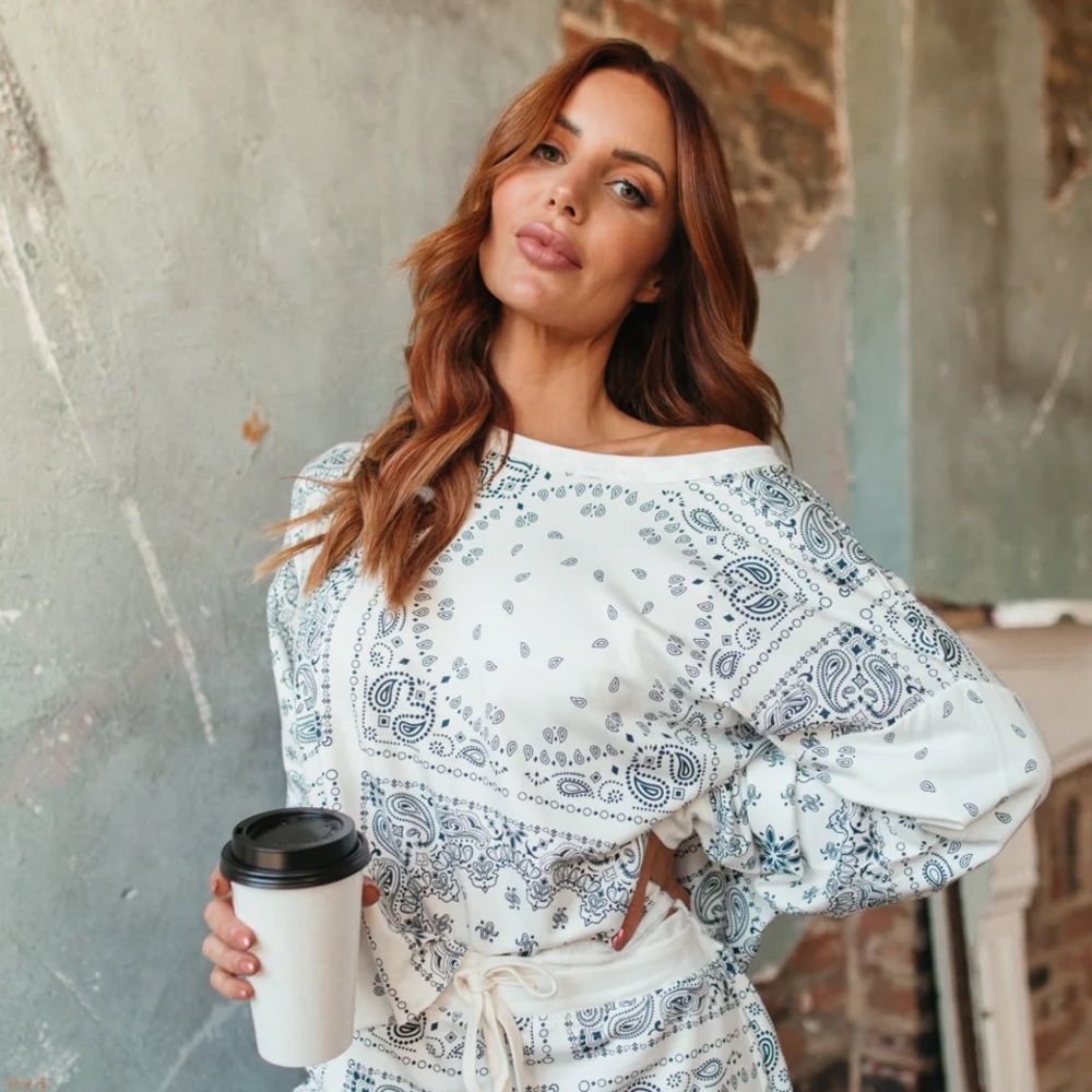 Rachel bandanna print top